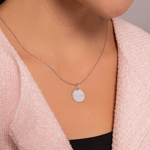 Подвес из белого золота "Украина мой дом" (арт. 441198б) – изображение 3