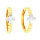 Серьги-кольца из золота Клевер без вставок (арт. 111190ж) – изображение 1