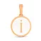 Золотой кулон Буква І с эмалью (арт. 440990еп) – изображение 1