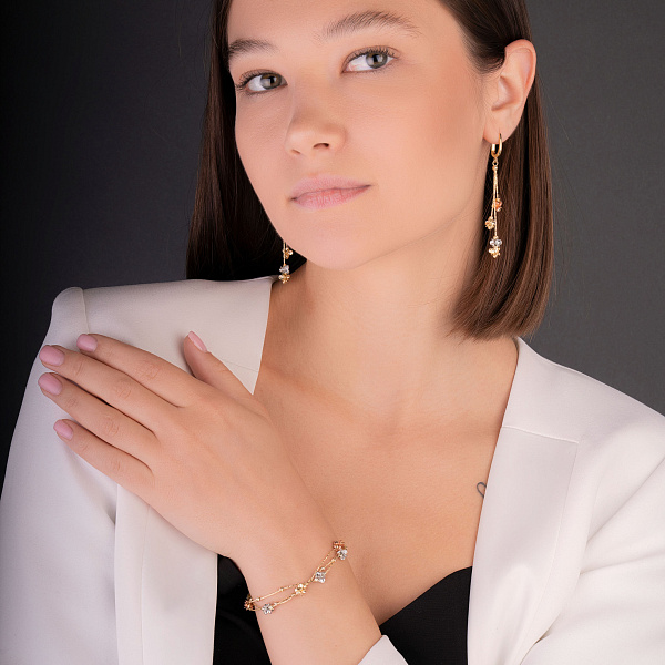 Браслет Francelli в комбінованому кольорі золота (арт. 326555жбк) – зображення 3