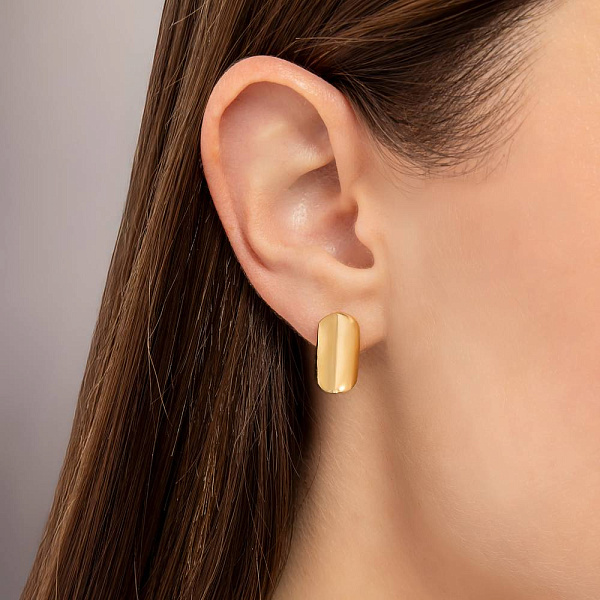 Сережки из желтого золота Francelli (арт. е105946ж) – изображение 2