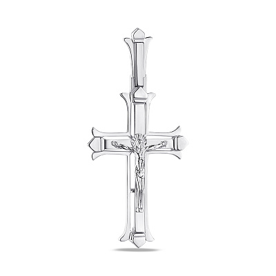 Православный серебряный крестик  (арт. 7504/2-0114.0.2)