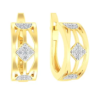 Золоті сережки з фіанітами (арт. 110167ж)