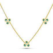 Кольє з жовтого золота Francelli (арт. 352589жбрз)