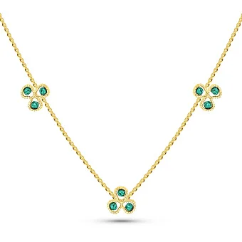 Кольє з жовтого золота Francelli (арт. 352589жбрз)