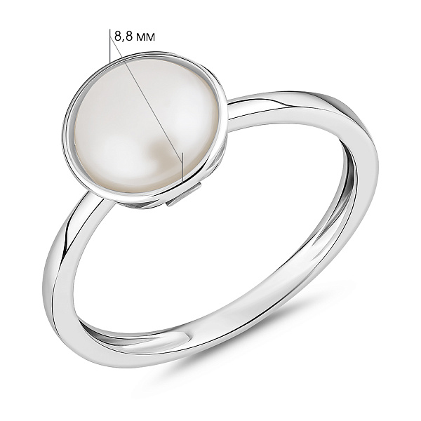 Золота каблучка з перлиною (арт. 141099б) – зображення 3