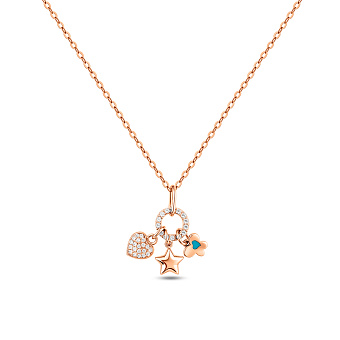 Фото Золоте кольє з фіанітами (арт. 350852ес)