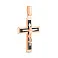 Золотий натільний хрестик з розп'яттям та емаллю (арт. 541131нчш) – зображення 1
