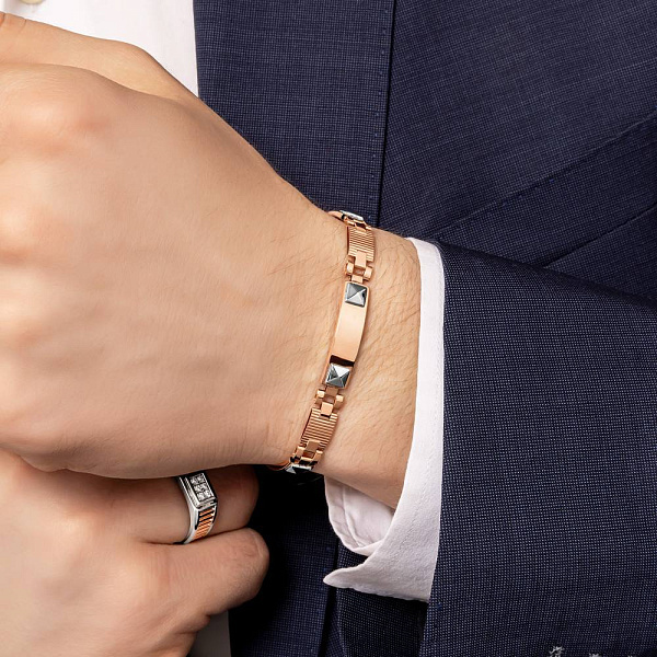 Браслет з червоного і білого золота (арт. 3261193кб) – зображення 2