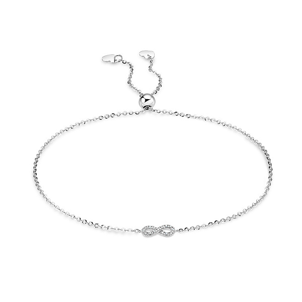 Золотой браслет с бриллиантами Бесконечность (арт. Б341364005б) – изображение 1