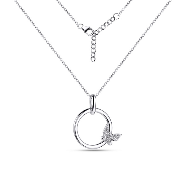 Серебряное колье с фианитами (арт. 7507/749) – изображение 2