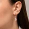Серьги из красного золота с кварцем (арт. 111245Прк) – изображение 3