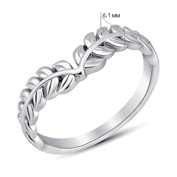 Серебряное кольцо Веточки (арт. 7501/8127) – изображение 2