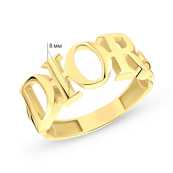 Кольцо из желтого золота без камней (арт. 155306ж) – изображение 2