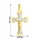 Золотий хрестик без каменів (арт. 501607жбм) – зображення 2