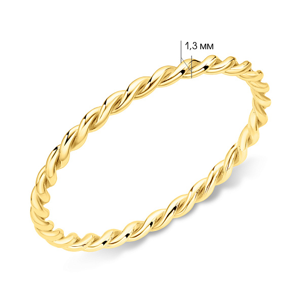 Тонка золота каблучка (арт. 140992ж) – зображення 2