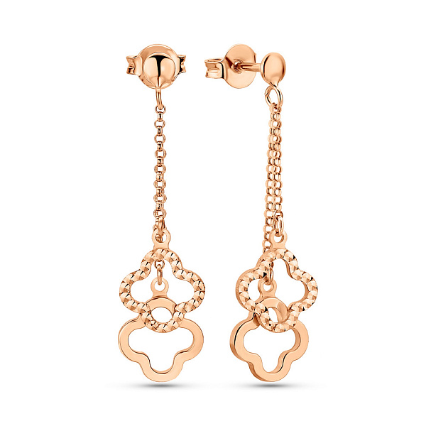 Сережки з червоного золота (арт. 1091591) – зображення 1