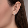Золотые серьги с фианитом (арт. 114400ж) – изображение 2