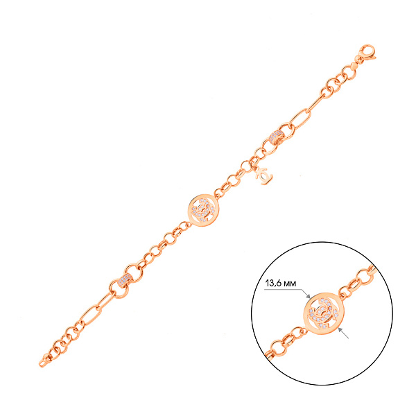 Браслет из красного золота (арт. 326410П1) – изображение 2