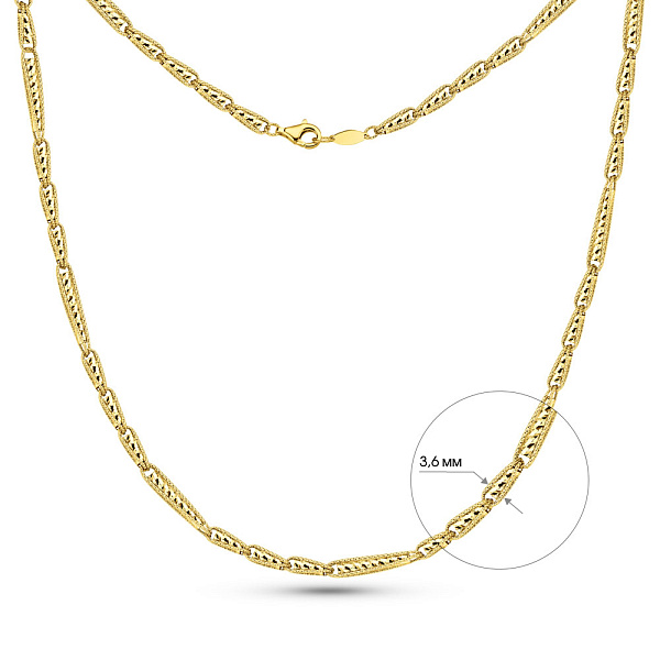 Золоте кольє Francelli (арт. 352686ж) – зображення 5