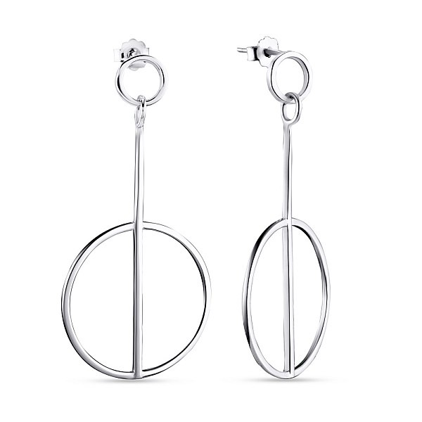 Серебряные серьги-пусеты Trendy Style (арт. 7518/5083) – изображение 1