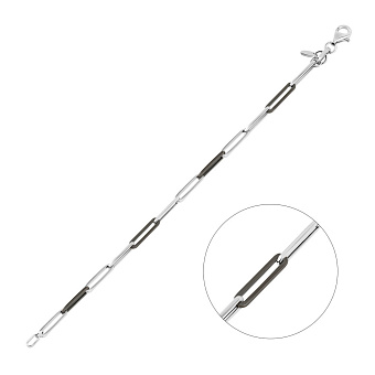 Фото Золотой браслет Francelli с черным родированием (арт. 326445бч)