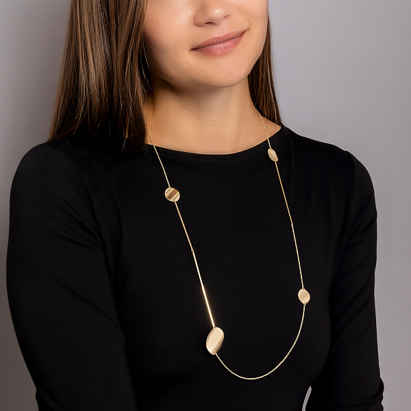 Золотое колье Francelli (арт. 352983ж) – изображение 5