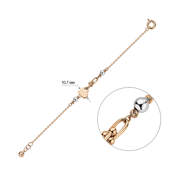 Золотий браслет (арт. 326374кб) – зображення 3