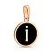 Кулон из красного золота Буква І с эмалью (арт. 440990еч) – изображение 1