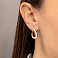 Золотые серьги без камней (арт. 110468бк) – изображение 2