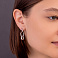 Серьги из серебра без камней (арт. 7502/9347) – изображение 2