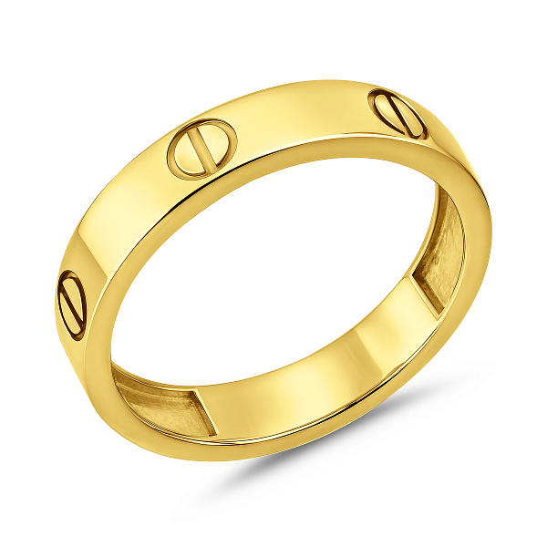 Золотое кольцо без камней (арт. 140716ж) – изображение 1