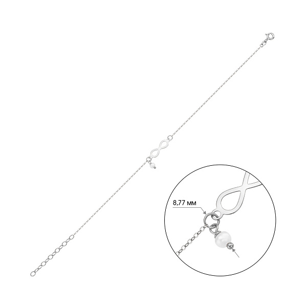 Золотой браслет Бесконечность (арт. 326963бпрлб) – изображение 2