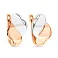 Сережки из красного и белого золота (арт. 106707) – изображение 1