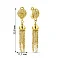 Золотые серьги-подвески Francelli (арт. 1091317ж) – изображение 4