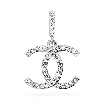 Золотий кулон в білому кольорі металу (арт. 440502б)