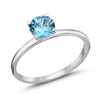 Серебряное кольцо с топазом (арт. 7501/693Пгкп)