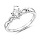 Серебряное кольцо с фианитом (арт. 7501/8639) – изображение 2