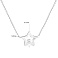 Серебряное колье с фианитом (арт. 7507/1010) – изображение 3