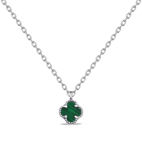 Колье из серебра с малахитом (арт. 7507/1160/6млх) – изображение 1