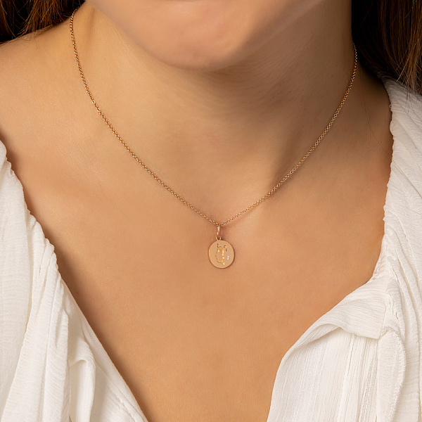 Золотий підвіс Лев (арт. 424739лв) – зображення 3