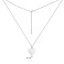 Серебряное колье Сердце с дорожкой из фианитов (арт. 7507/2492) – изображение 3