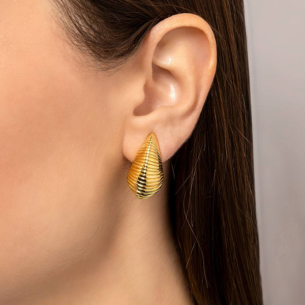 Серьги из желтого золота Francelli (арт. 1091867ж) – изображение 2