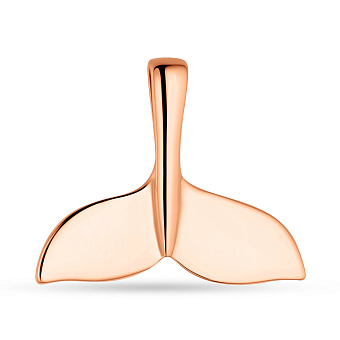 Золотой подвес "Хвост кита" без камней (арт. 424558)