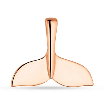 Золотой подвес "Хвост кита" без камней  (арт. 424558)