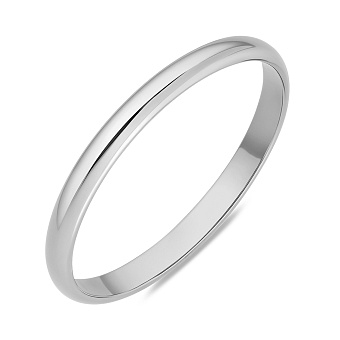 Обручальное кольцо из белого золота (арт. 239036б)