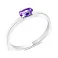 Срібна каблучка з аметистом (арт. 7501/532Акп) – зображення 1