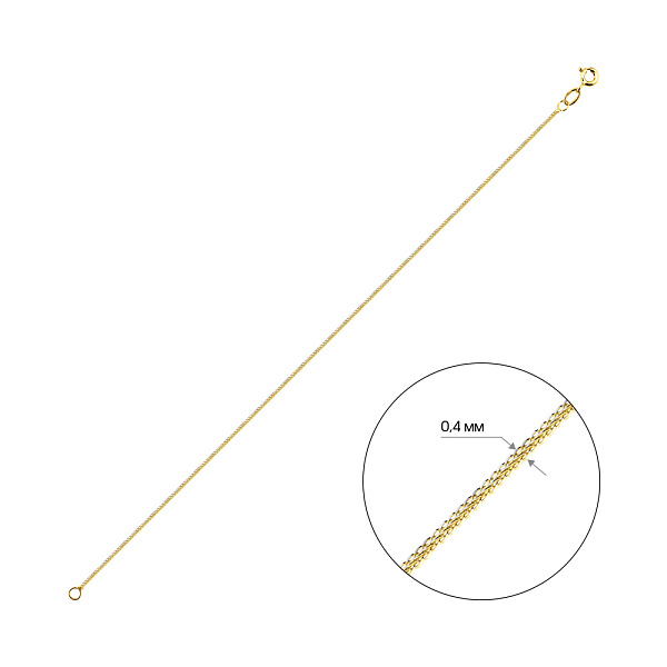 Золотой браслет на ногу (арт. ц313501жн) – изображение 2