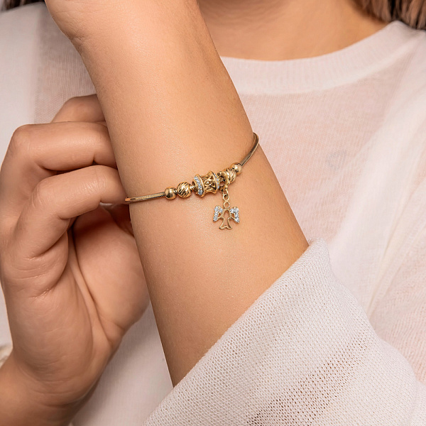 Браслет из золота с фианитами (арт. 324271жП1) – изображение 3