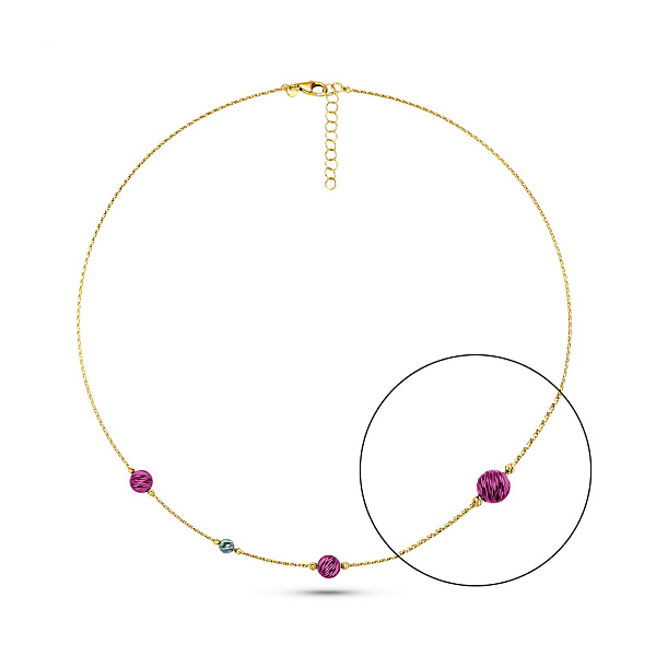 Золотое колье Francelli (арт. 352945ждмлн) – изображение 1